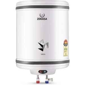 Zokasa Victo 10 Litre 2000W 5 Star White & Grey Storage Water Geyser