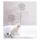 Kayra Decor 16x24 inch PVC Modern Wall Design Stencil, KHS431