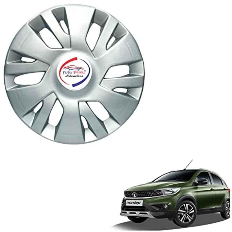 Auto Pearl 4 Pcs 13 inch ABS Silver SWFT 31 Hubcap Wheel Cover Set with Retention Ring for Tata Tiago NRZ