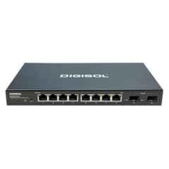 Digisol 8 Port 20Gbps Gigabit Ethernet Smart Managed PoE Switch with 2 Giga SFP Ports, DG-GS1510PL