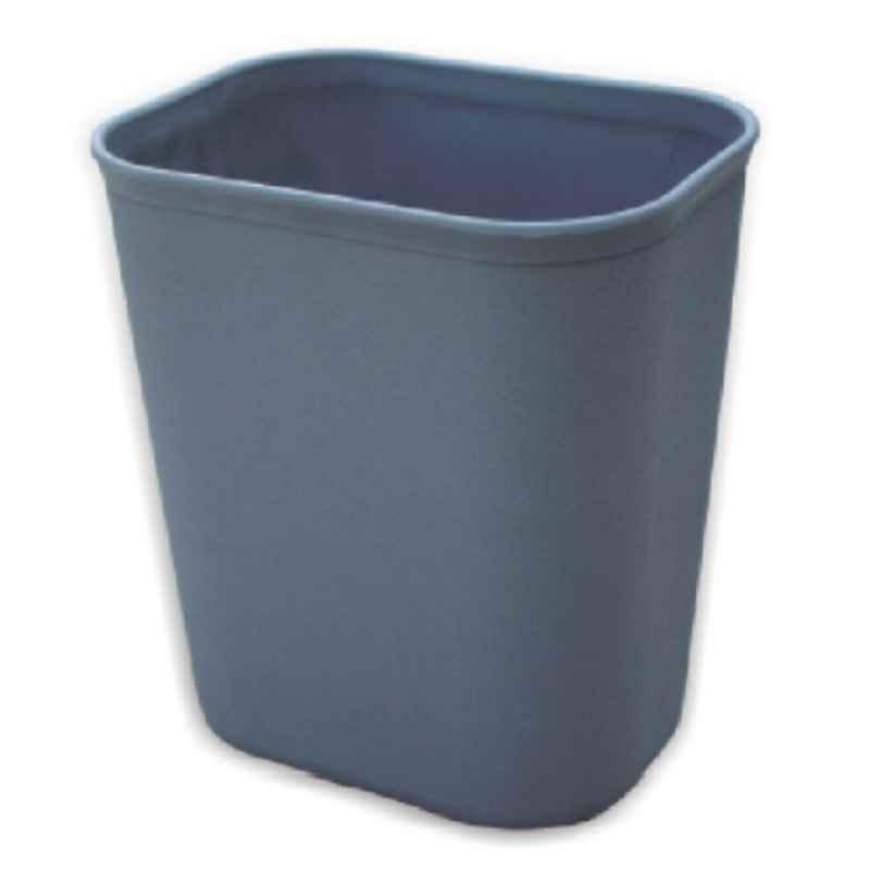 Baiyun 27.5x21x31.5cm 14L Gray Straight Edge Room Dustbin, AF07003