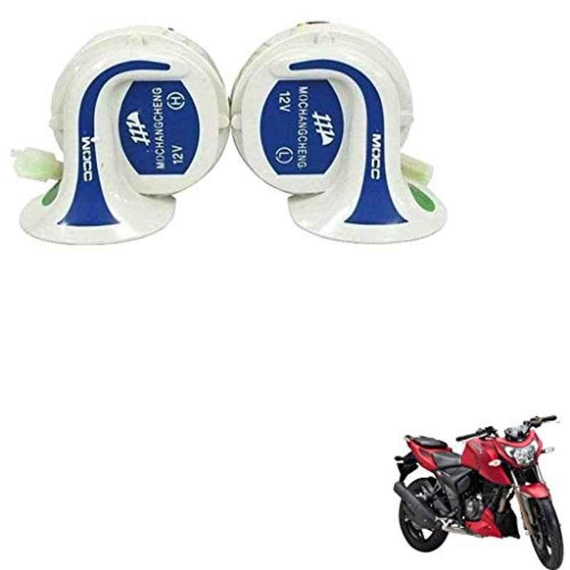 Kozdiko 2 Pcs 18-in-1 Mocc Bike Digital Tone Magic Horn Set for TVS Apache RTR 200
