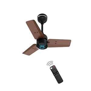 Atomberg Renesa 28W Brown & Black 5 Star 3 Blade BLDC Motor Ceiling Fan with Remote, Sweep: 600 mm