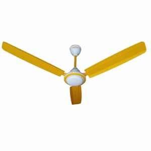 Activa Super 50W 390rpm 3 Blade Yellow Ceiling Fan with 2 Years Warranty Sweep: 1200 mm