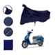 Riderscart Polyester Blue Waterproof Two Wheeler Body Cover with Storage Bag for TVS Jupiter ZX BS6
