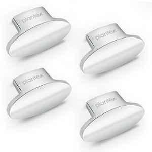Plantex Knobs for Drawer/Cabinets Knobs/Pull-Push Knobs for Kitchen/Bedroom/Drawer (Pack of 4) Oval, Chrome