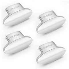 Plantex Knobs for Drawer/Cabinets Knobs/Pull-Push Knobs for Kitchen/Bedroom/Drawer (Pack of 4) Oval, Chrome