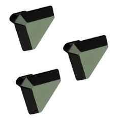 Plantex Knobs for Drawer/Drawer Knobs/Triangle Knob for Cabinets/Drawer Handle/Pull-Push Knob for Kitchen/Bedroom Drawers (Pack of 3) SH-431, DC-Black & Green
