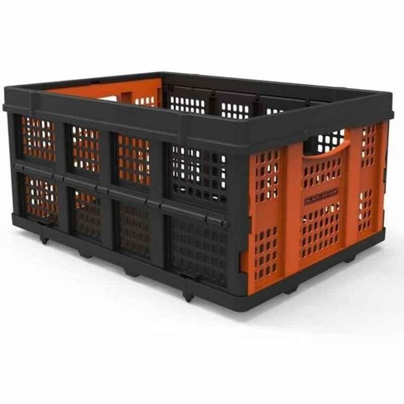 Black & Decker 25Kg Black & Orange Foldable Basket, BXWT-H205