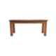 Angel Furniture 42x16x18 Inch Honey Finish Solid Sheesham Wood Stripped Bench Table, AF109H