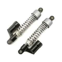 AllExtreme EXRSAB1 2 Pcs Black Adjustable Suspension Spring Rear Shocker Set