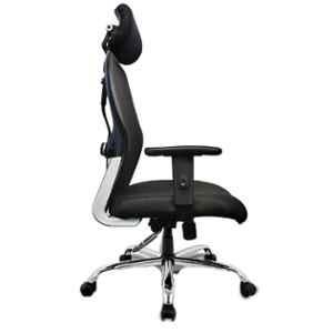 Savya Home Apollo Black High Back Office Chair with Adjustable Arms & Tilt Locking