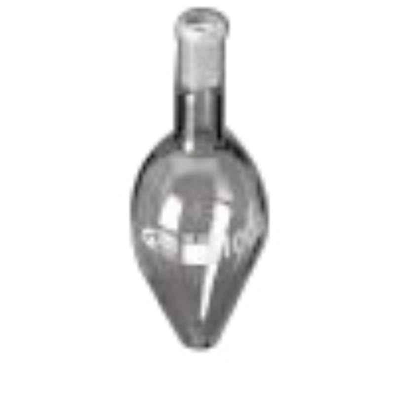 Glassco 64mm 130mm Glass Boro 3.3 Pear Shape Flask, 062.202.09 (Pack of 10)