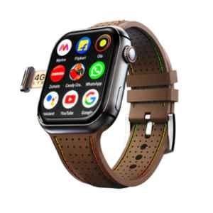 Fire Boltt Dream WristPhone Smartwatch with 4G SIM/LTE/WiFi, Android OS, Play Store Unlimited Apps, GPS & Free Size, Cocoa Couture