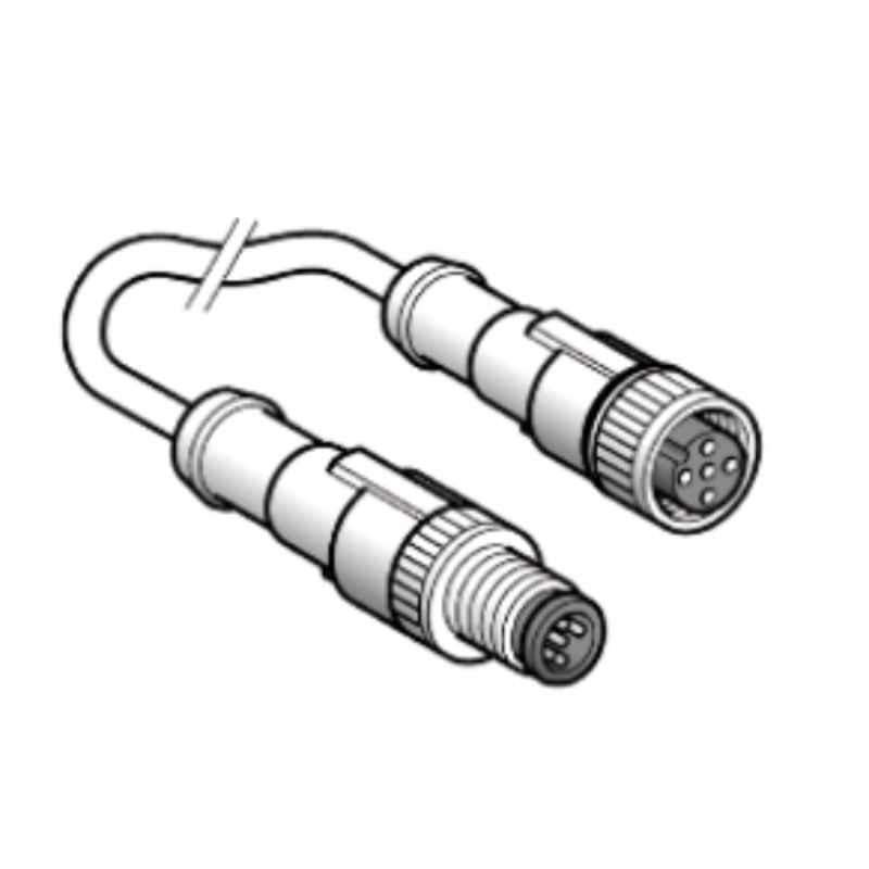 Schneider 2m M12 3 Pins Male Straight Jumper Cable, XZCR1511040A2