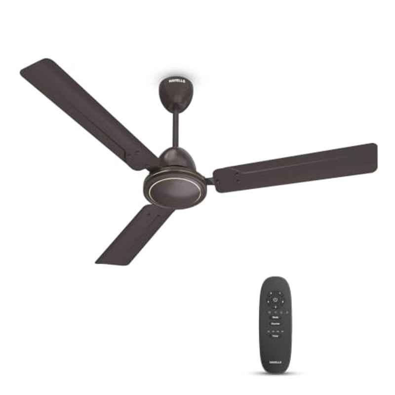 Havells Ambrose DX 38W 380rpm Cocoa Brown 4 Star BLDC Ceiling Fan, Sweep: 1200 mm
