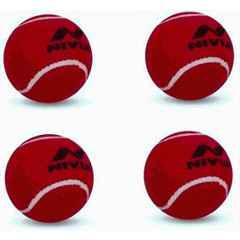 Nivia Hard tennis ball (Pack of 4) Cricket Tennis Ball (Pack of 4)
