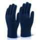 Promax 50 g Blue Cotton Knitted Hand Gloves (Pack of 50)