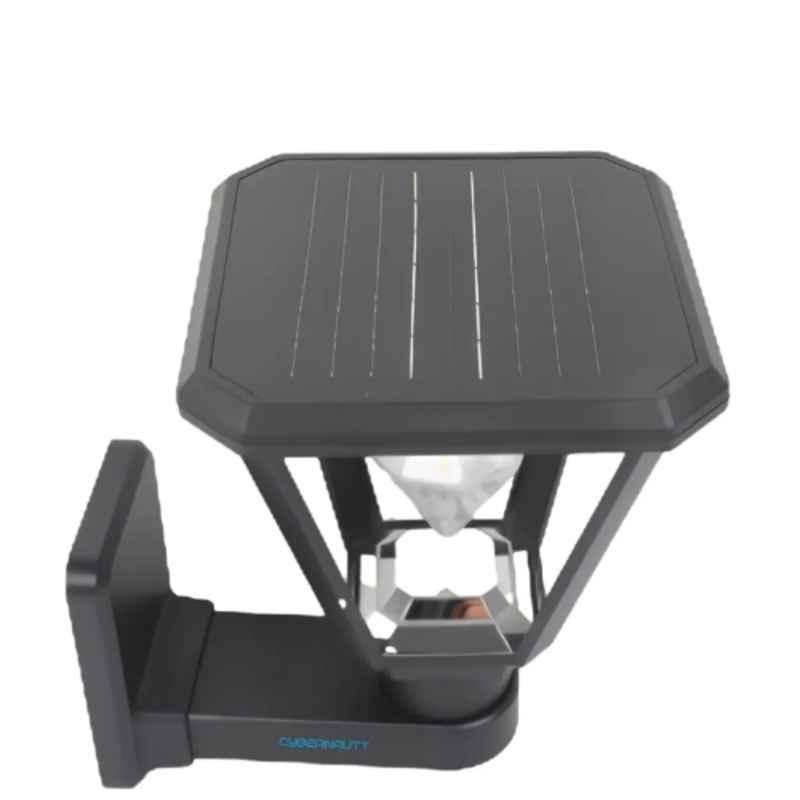 Cybernautt Green 2.5W 2000mAh Black Solar Wall Mount Light, LS1501-WM