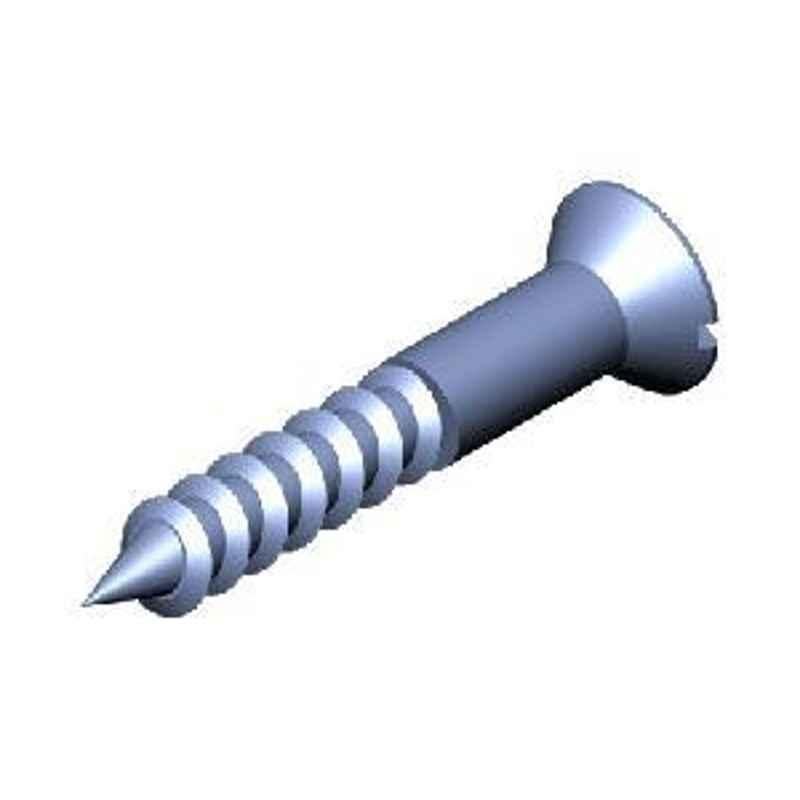 Milap Iron Shaved Head Wood Screw Size 8 x 12 mm