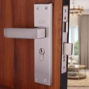 VIN KRAFT 8 inch 60mm Stainless Steel Satin Mortise Door Lock Handle Set with 3 Keys, VK004-8CYS-OSK