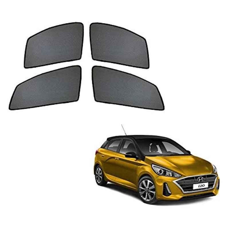 Kozdiko 4 Pcs Black Half Magnetic Car Sunshades Curtain Set for Hyundai Elite i20 2020