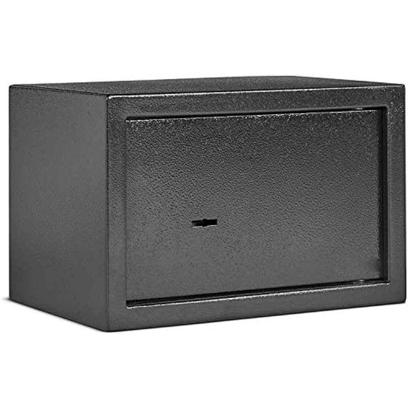 Rubik 20x31x20cm Alloy Steel Black Key Operated Security Safe Lock Box
