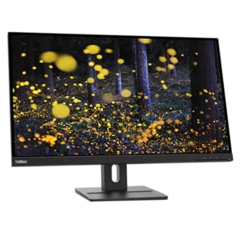 Lenovo ThinkVision E27Q-20 27 inch QHD IPS Raven Black LED Monitor, 62D0GAR1WW