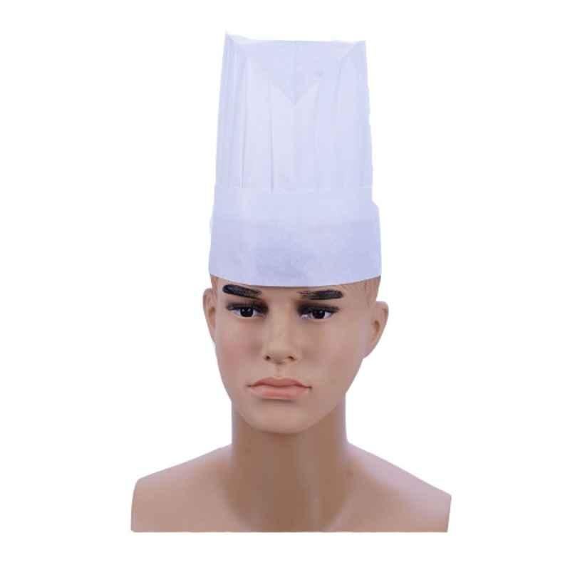 Hotpack 50Pcs 9 inch Non Woven Round Chef Hat Set, NWCHEFHAT9