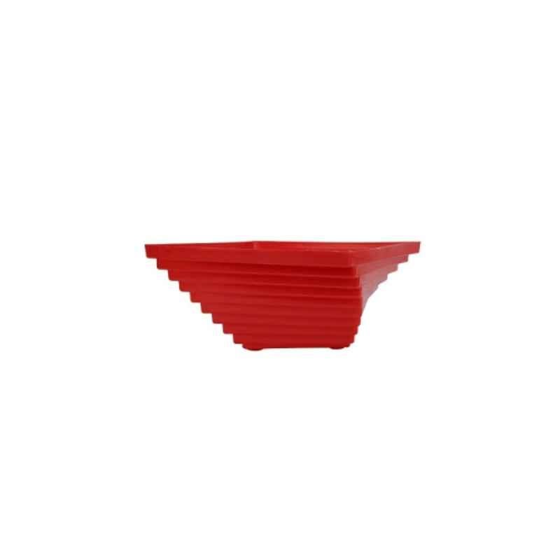Gardens Need 4 Pcs 23.5x23.5x11cm 100% Virgin Plastic Spiral Red Hanging with Iron Chain