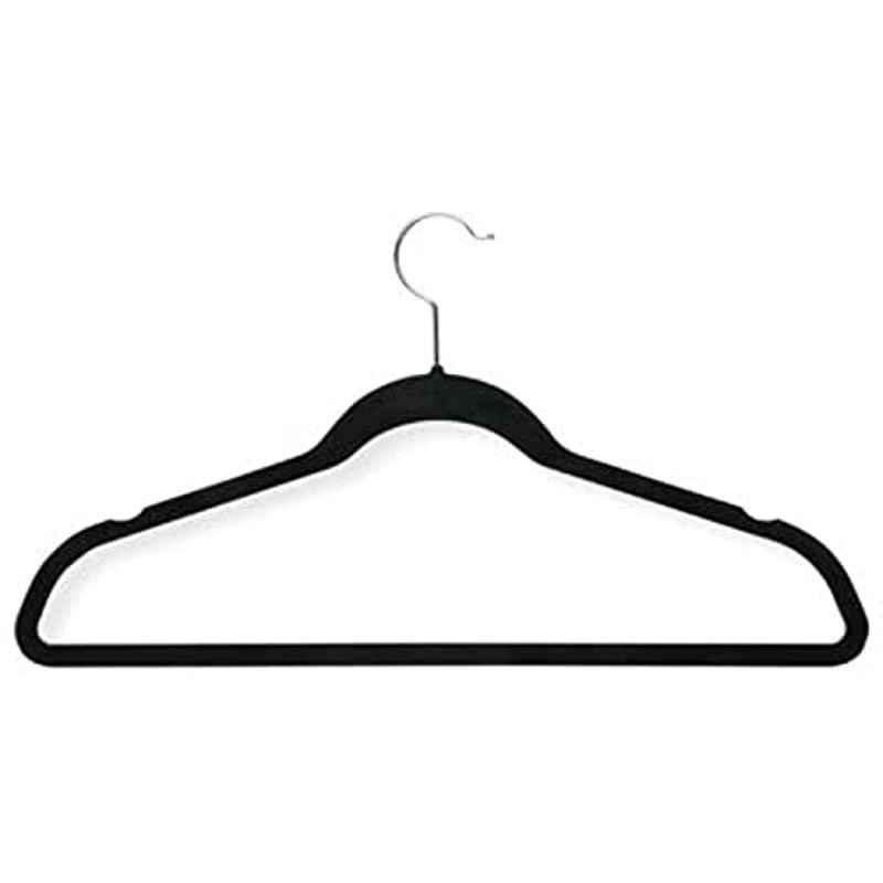Honey-Can-Do Black Velvet Suit Hanger, HNG-01339 (Pack of 3)