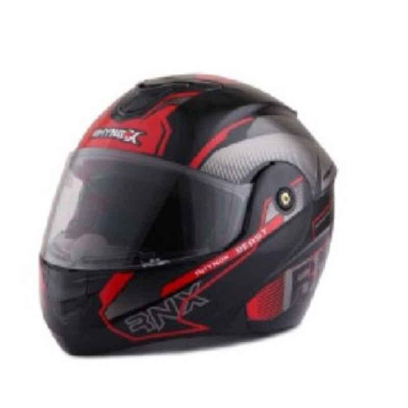 Rhynox RNX Beast Pro Decor s-07 Medium Red Full Face Motorcycle Helmet