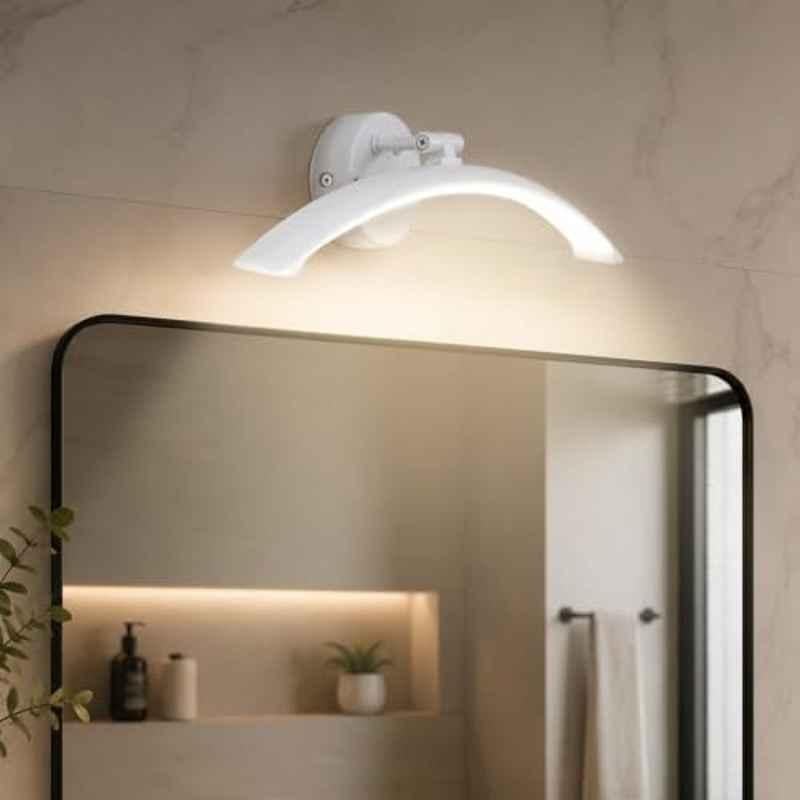 Magik Glamora 9W 3000K Warm White White Body LED Mirror Light, OGGW009W4578