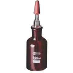 Glassco 60ml Boro 3.3 Glass Amber Dropping Bottle, 279.229.02 (Pack of 10)