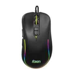 Foxin Phantom GM 106 7200DPI Black Wired Optical Gaming Mouse with 1.5m Cable, 10 Million Clicks & 7 Colours Rainbow Lighting