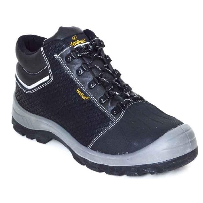 Vaultex RAR Steel Toe Black Safety Shoes, Size: 38