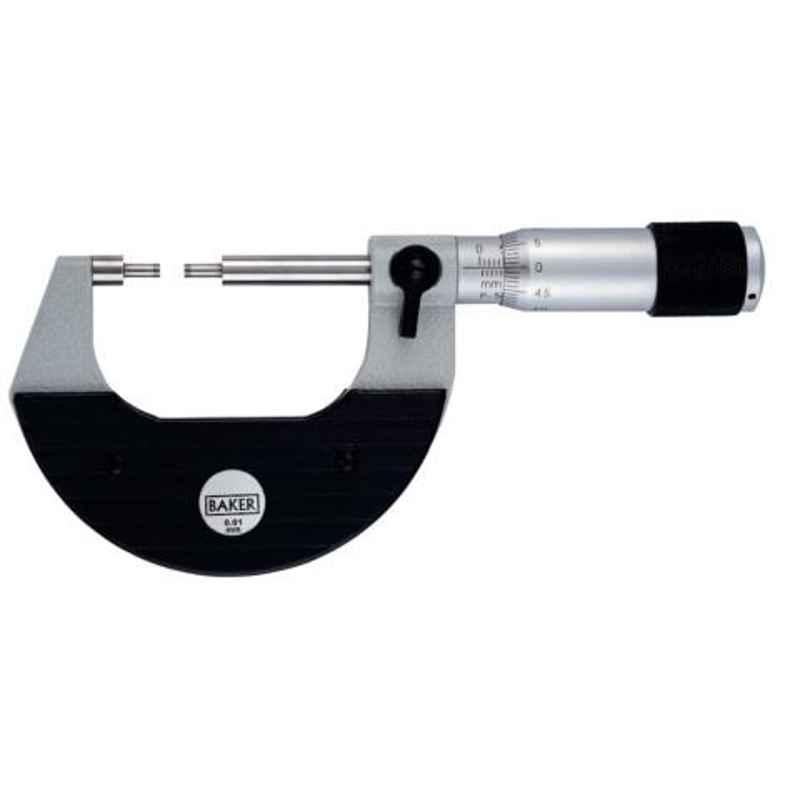 Baker MMC25-S2 0-25mm Spline Micrometer