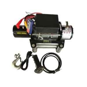 Nutronics 1360kg 20m Single Phase Steel Rope Electric Winch with Mounting Bracket Wire Remote, EWK3000