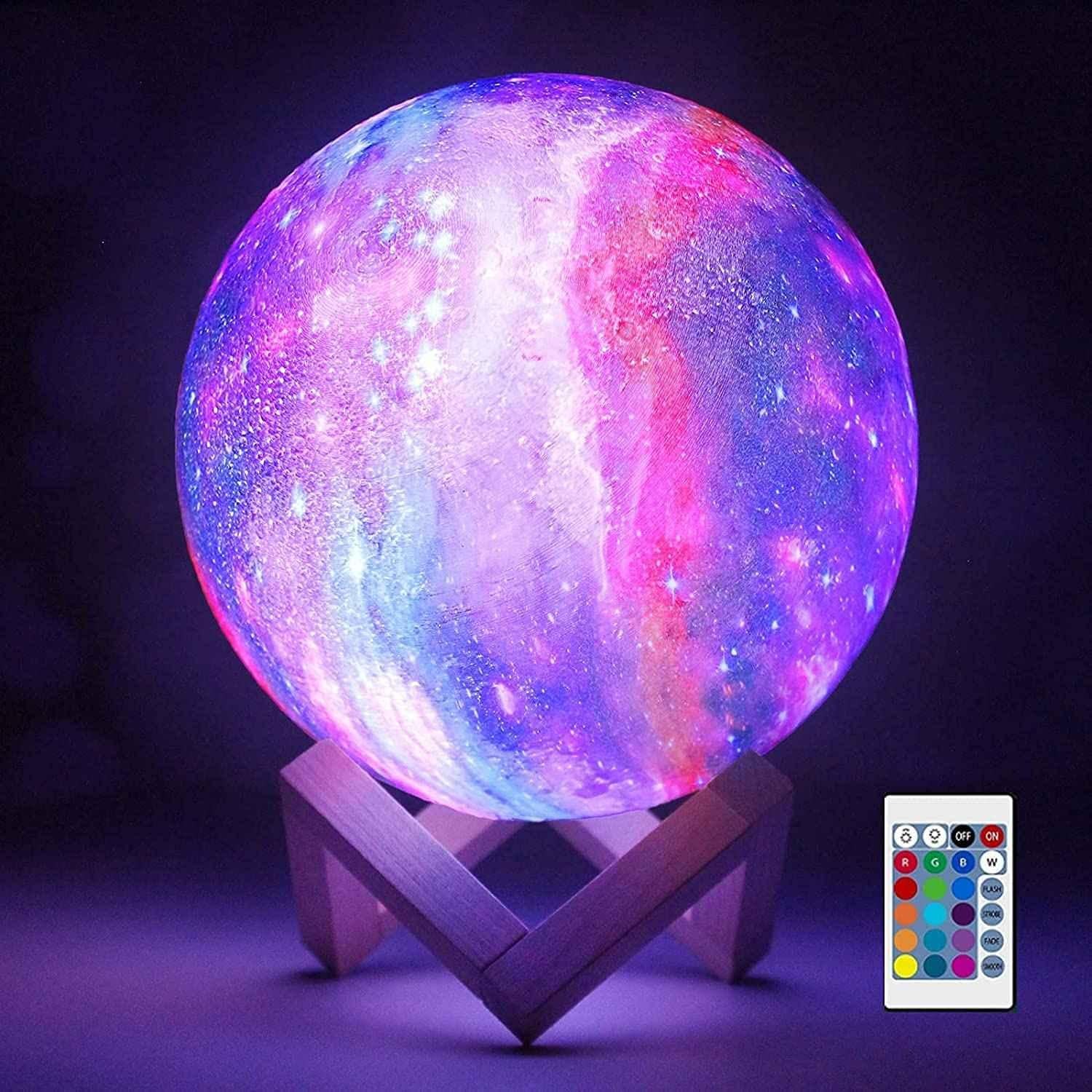 LED　Gesto　Rechargeable　16　Galaxy　₹999　At　Lamp　Moon　15cm　with　Colours　Online　Light　Battery　Night　Buy　Price