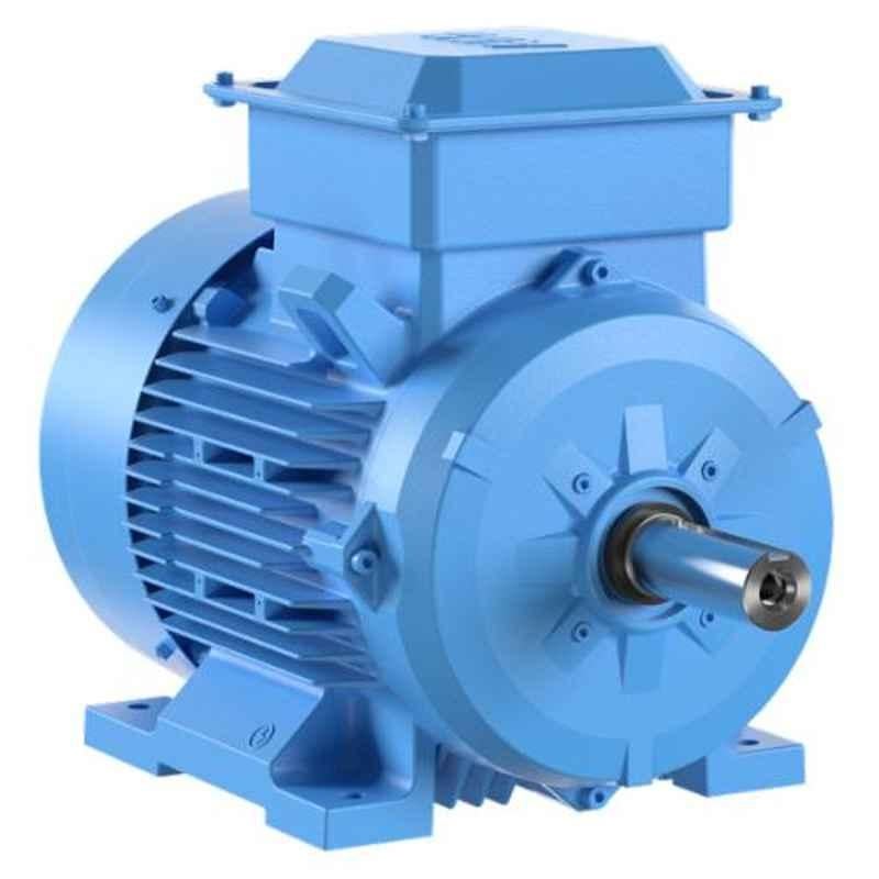 ABB 1.5HP 3 Phase Flange Mounted Cast Iron TEFC Squirrel Cage Induction Motor, 3GBA104820-BSDIN