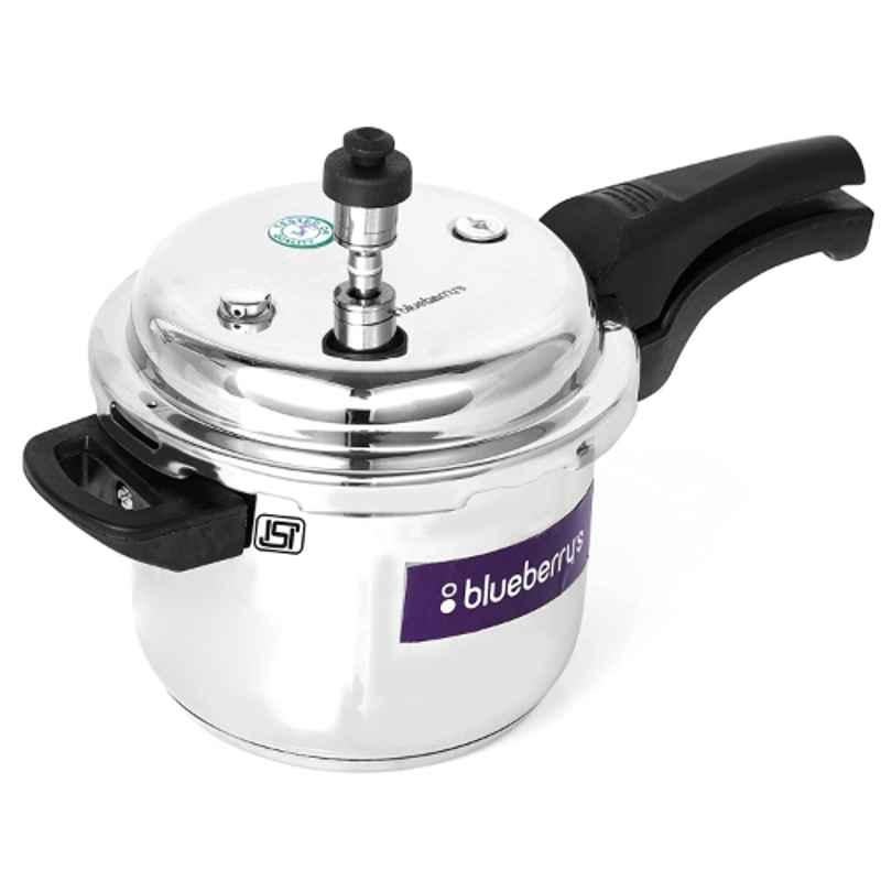 Blueberry's Virgina 5L Stainless Steel Silver Pressure Cooker