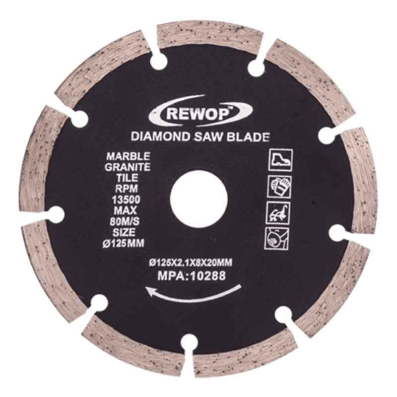 Rewop 125mm Diamond Saw Blade, (Pack Of 5)