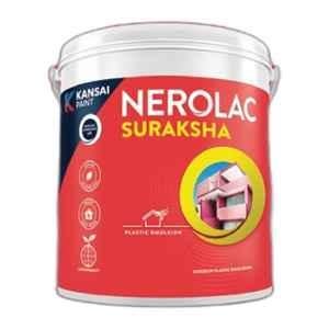 Nerolac Suraksha 1 Litre Acrylic Plastic Exterior Wall Emulsion Paint with Weather, Fade & Mildew Resistant