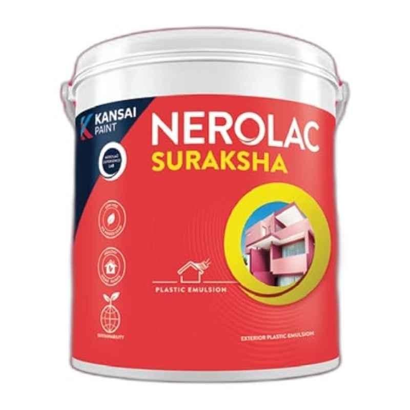 Nerolac Suraksha 1 Litre Acrylic Plastic Exterior Wall Emulsion Paint with Weather, Fade & Mildew Resistant