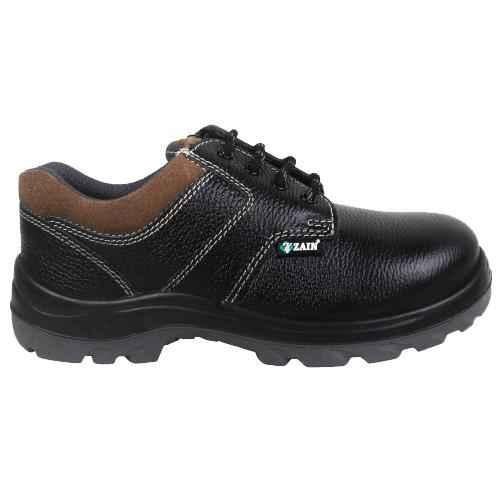 Buy Zain ZM-04 Leather Steel Toe Black Work Safety Shoes, 82335