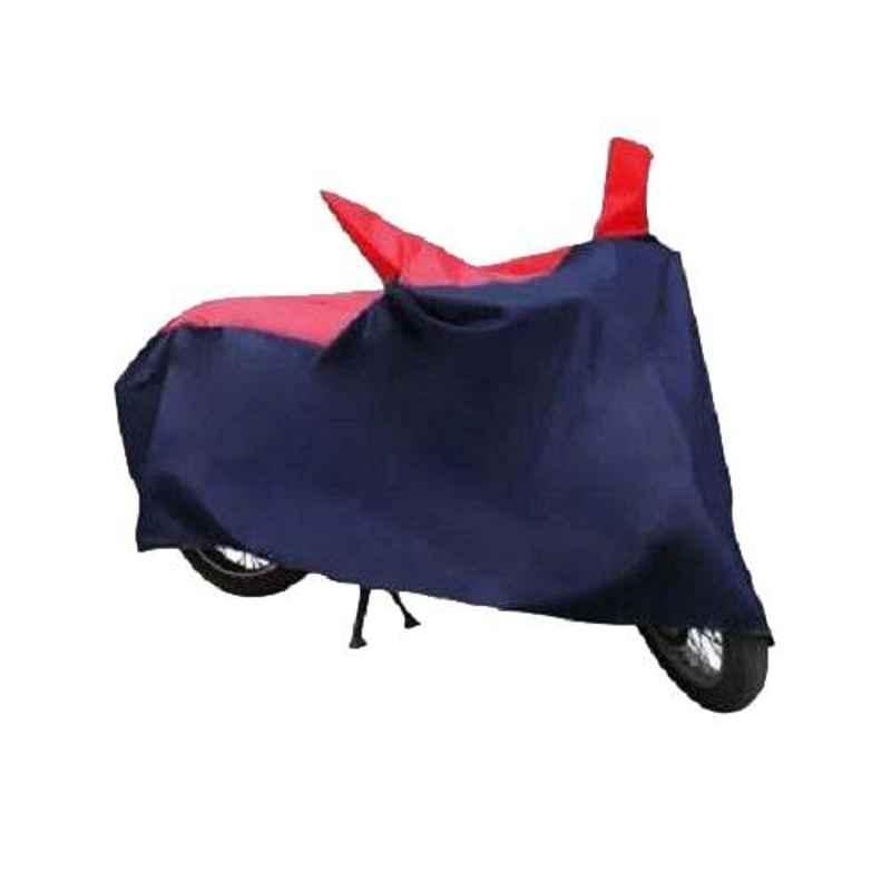 Uncle Paddy Red & Blue Two Wheeler Cover for TVS Wego
