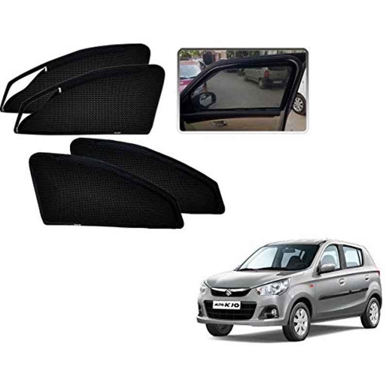 Kozdiko 4 Pcs Magnetic Zipper Car Sunshade Set for Maruti Suzuki Alto K10 Type-2 2014-Present