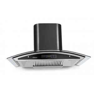 Sunflame Innova 60 1230CMH Stainless Steel Black & Glass Finish Auto Clean Kitchen Chimney, DX-BK (GC)