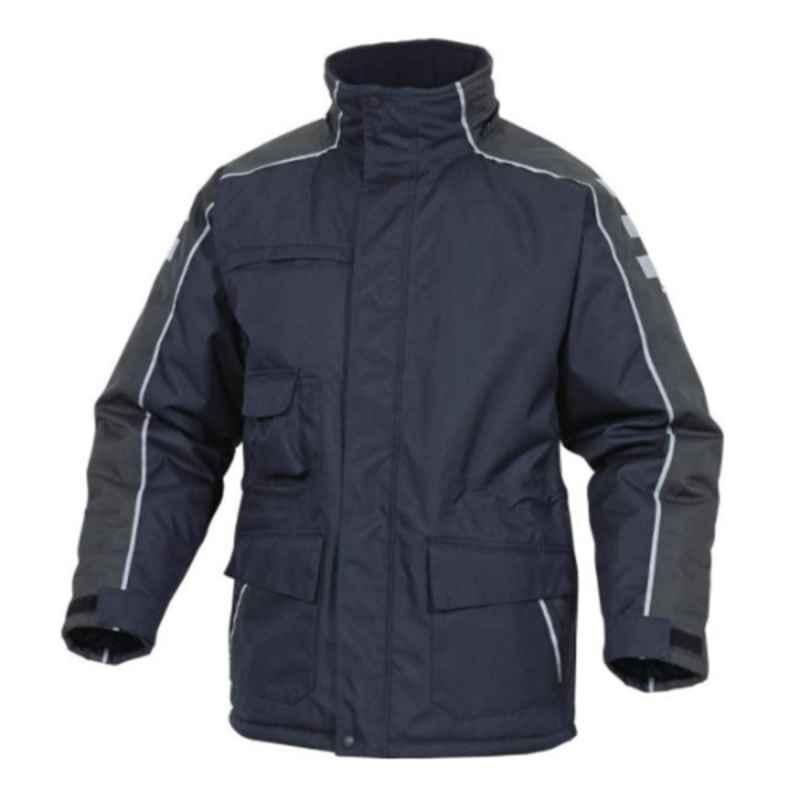 Deltaplus Nordland Polyester Navy & Grey VE Winter Jacket, Size: L