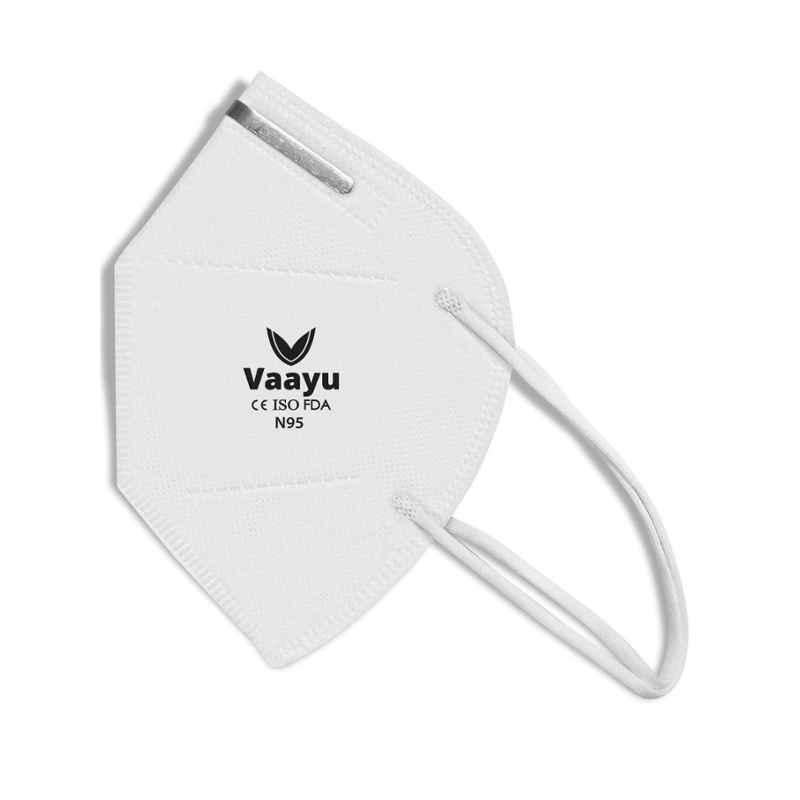 Vaayu M018 5 Layers N95 Non Woven White Face Mask (Pack of 30)